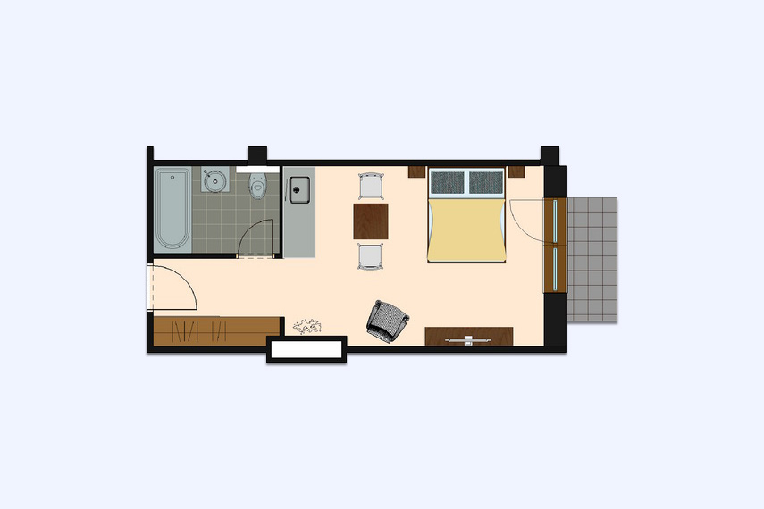 deluxe izba pôdorys